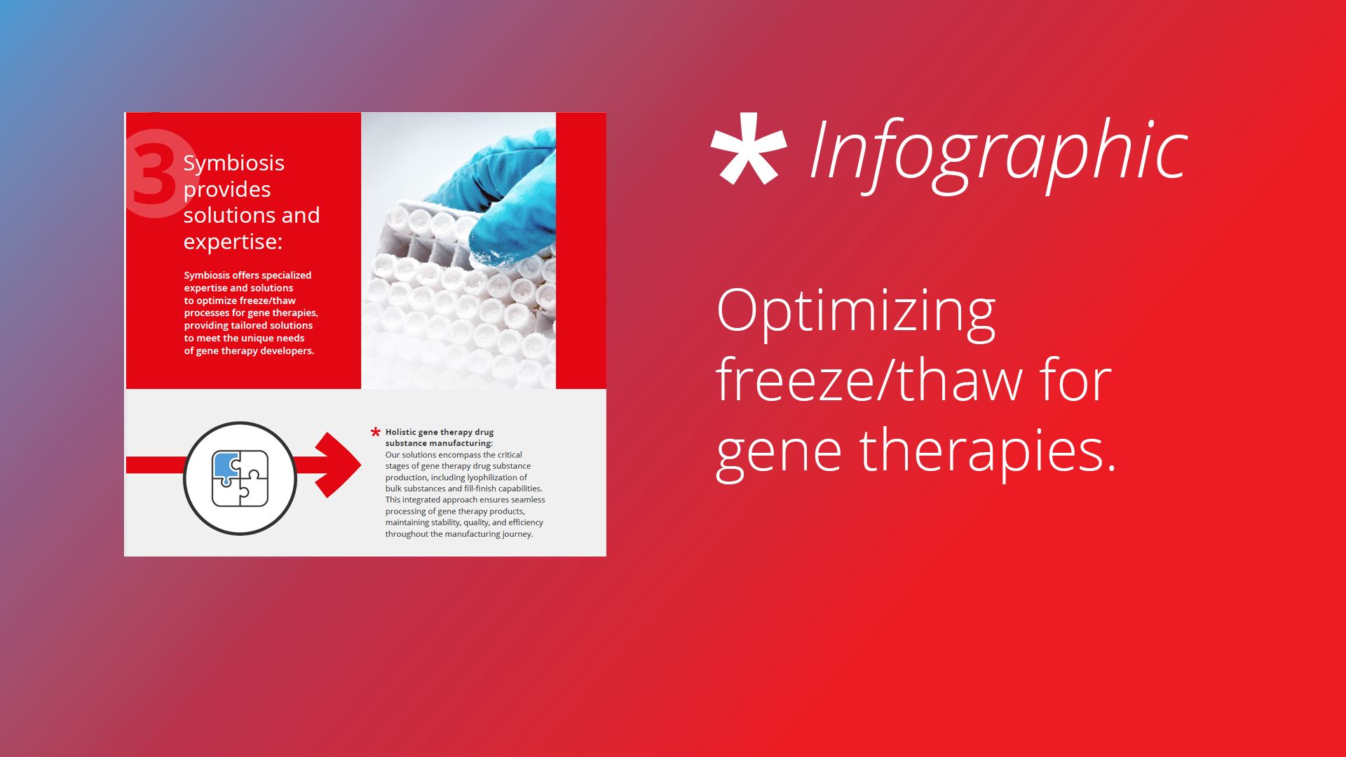 Infographic: Optimizing freeze/thaw for gene therapy production: Batch drug substance solution