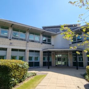 Symbiosis Pharma's manufacturing facility in Stirling, Scotland for biopharmaceutical manufacturing - the Bruce Building.